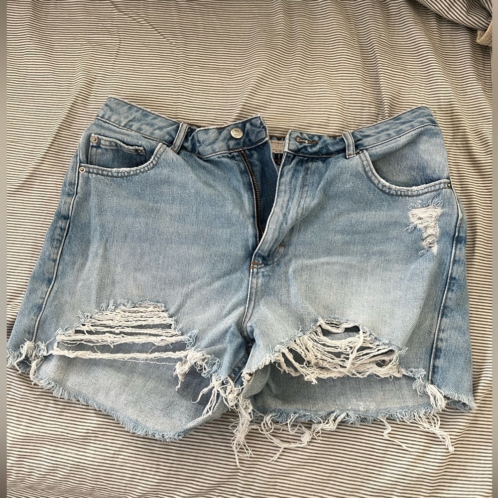 Topshop high waisted mom shorts